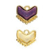 Cymbal ™ DQ metal Pendant with setting Ramos for Chevron Duo - Gold